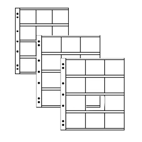 Danske mønter monteret i Møntbreve