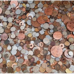 Udenlandske mønter - efter vægt