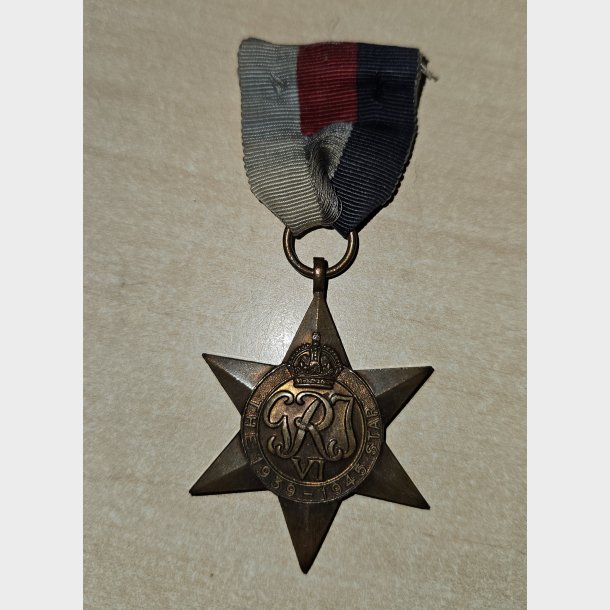 Britisk 1939 - 1945 Star fra 2. verdenskrig