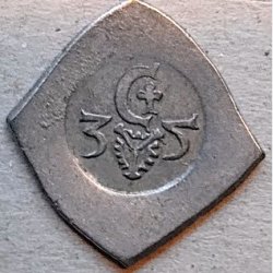 8 skilling klipping 1535  Aarhus