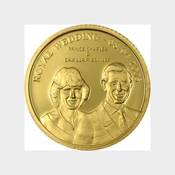 Cook Islands. 10 $  2005. Miniature guldm�nt.