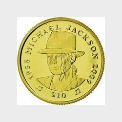 Sierra Leone.  10 $. 2009. Michael Jackson