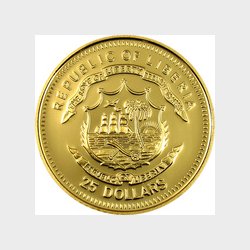 Liberia. 25 $ 2005. Pave Benedikt