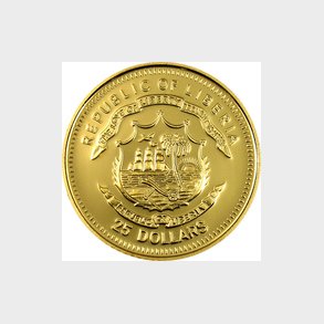 Liberia. 25 $ 2005. Pave Benedikt