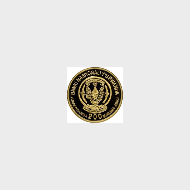 Rwanda. 200 Franc. Dian Fossey
