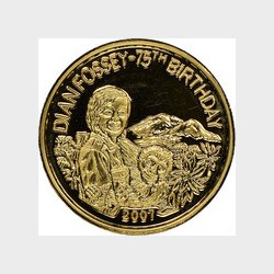 Rwanda. 200 Franc. Dian Fossey