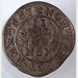 2 skilling 1663