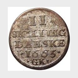 2 skilling 1665