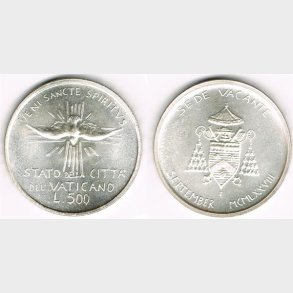 Vatikanet. 500 lire 1978.