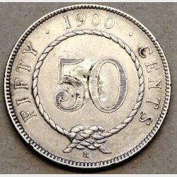 Sarawak 50 cent 1900H