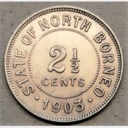 British North Borneo 2 Cent 1903