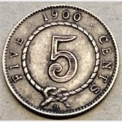 Sarawak 5 cent 1900