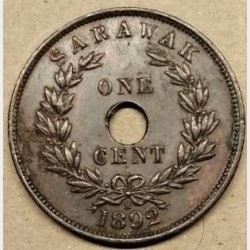 Sarawak 1 cent 1892H
