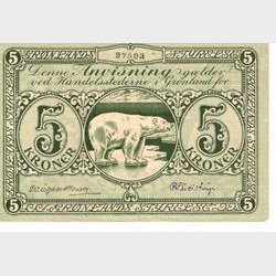 5 krone (1926) Grnland.  
