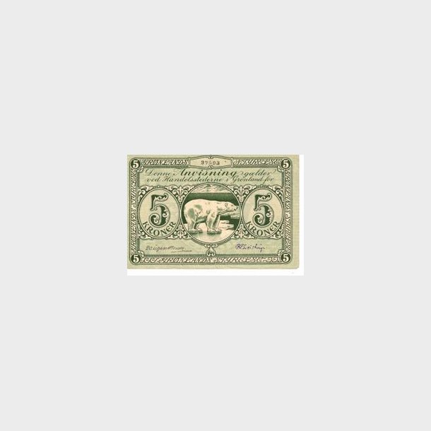 5 krone (1926) Grnland.  
