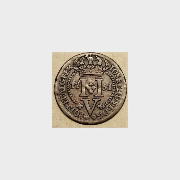 Azorerne 5 reis 1751