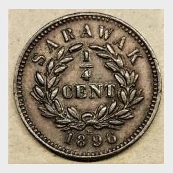 Sarawak 1/4 cent 1896H