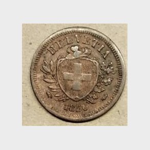 Schweiz 1 Rappen 1850