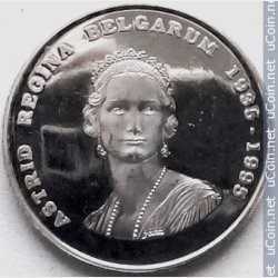 250 Franc 1995  proof. Erindringsmnt. Astrid