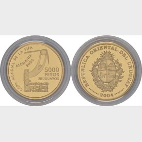 Uruguay 5000 pesos 2004. Fifa
