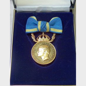 Sverige. Guldmedalje Fr nit och redlighet i rikets tjnst.