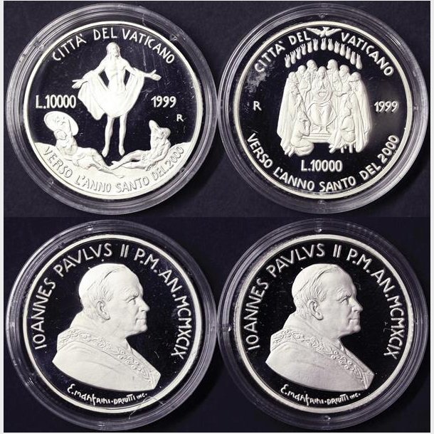 Vatikanet 1999, 2 X 10000 lire  