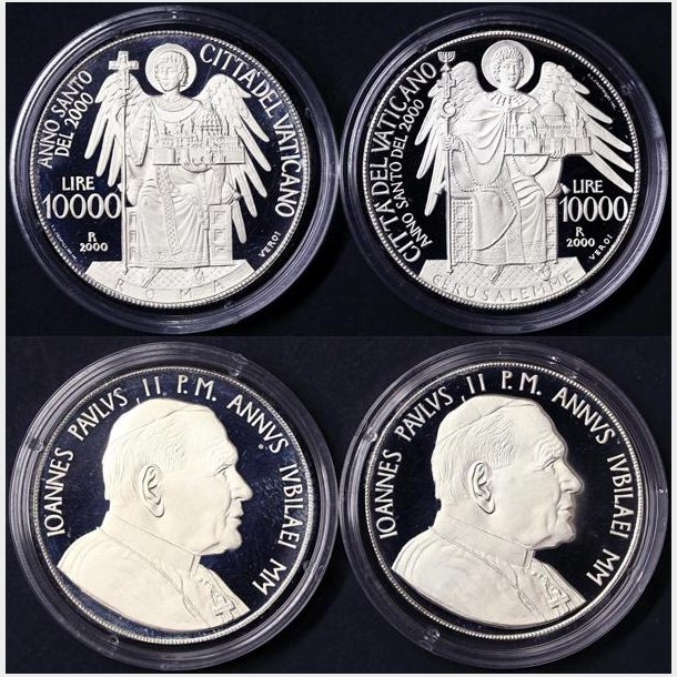 Vatikanet  2 x 10000 Lire 2000 
