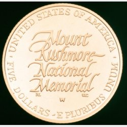 USA 5 $ 1991. Mount Rushmore