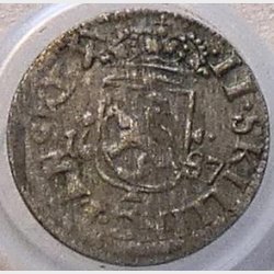 2 skilling 1687  Norge