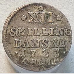 12 skilling 1723  Norge