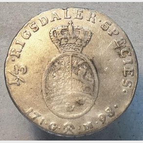 1/3 specie 1798  Norge