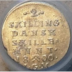 2 skilling 1800  Norge