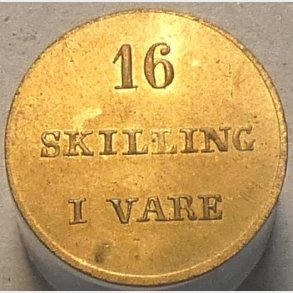 16 skilling i vare, C.F. Simonsen