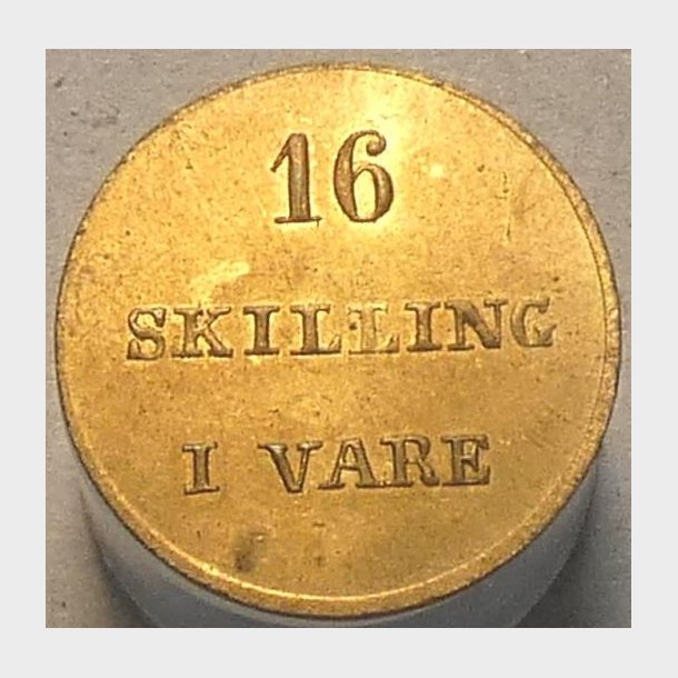 16 skilling i vare, C.F. Simonsen