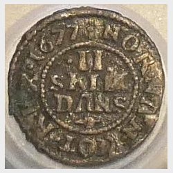 2 skilling 1677