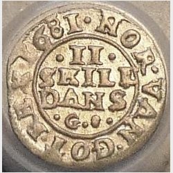 2 skilling 1681