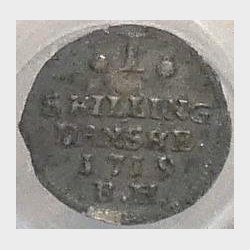 1 skilling 1719  Rendsborg
