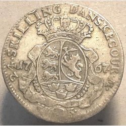 24 skilling 1767. Kongens salving