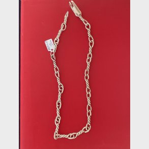 Lang halskde i sterling slv