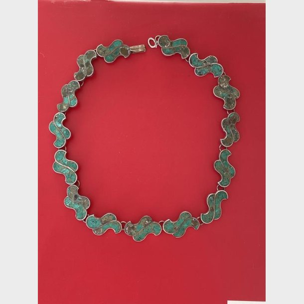 Flot halskde i sterling slv