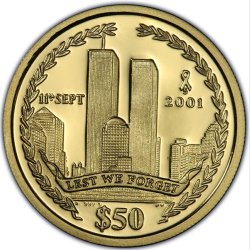 British Virgin Island. 50 $ 2006. Twin Towers