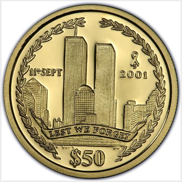 British Virgin Island. 50 $ 2006. Twin Towers