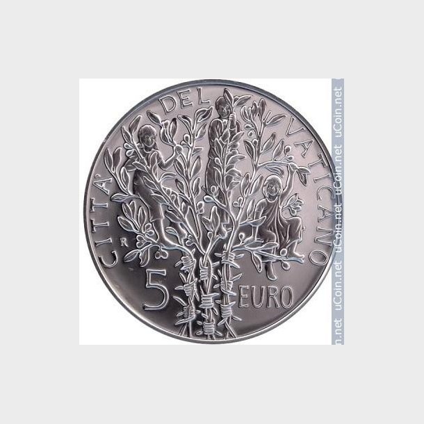 Vatikanet. 5 Euro 2005.