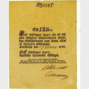 12 skilling banco 1849