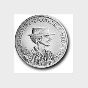 200-krone 1990 i slv. Margrethe IIs 50 rs fdselsdag.  TILBUD