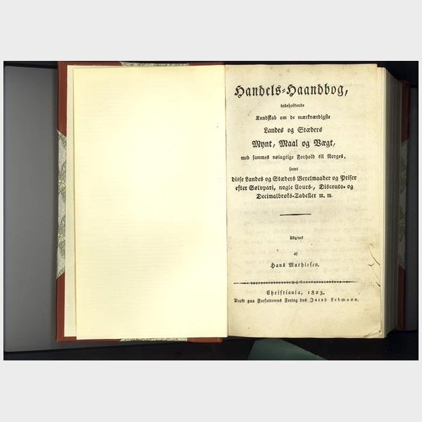 Handels-Haandbog (Christiana 1823)