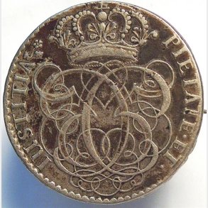 4 mark Norge Chr. V. 1698, Broche