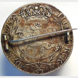 4 mark Norge Chr. V. 1698, Broche