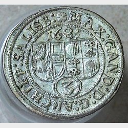 strig 3 kreuzer 1681. Salzburg