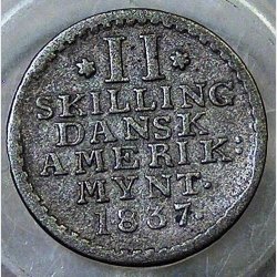 2 skilling 1837  DWI